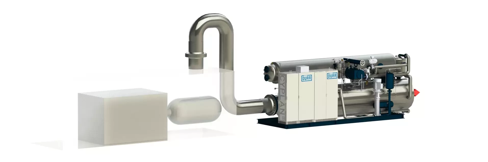 Combination of a decentralized power plant with a Dürr Cyplan® ORC